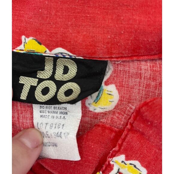 Vintage JD Too Yoga Fitness Button Down Lightweight - Size Women's Medium - Picture 4 of 9